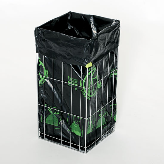 Abfallkorb für Norm-Abfallsäcke 60 Liter
Seitliche Maschung 50 x 150 mm
Bodenmaschung 50 x 50 mm

KATALOG »