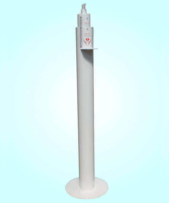 Colonne cylindrique pour distributeur de gel de 500 ml
Dimensions : 250 x 900 mm.
Poids 7,5 Kg. Cad.
Couleur blanche